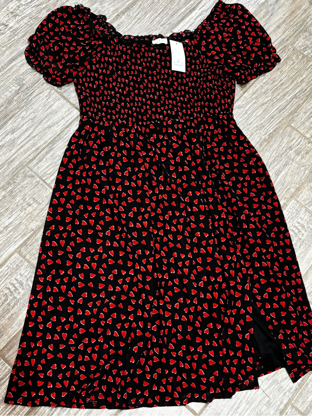 Women’s 3X Dress with Red Heart Print NWT